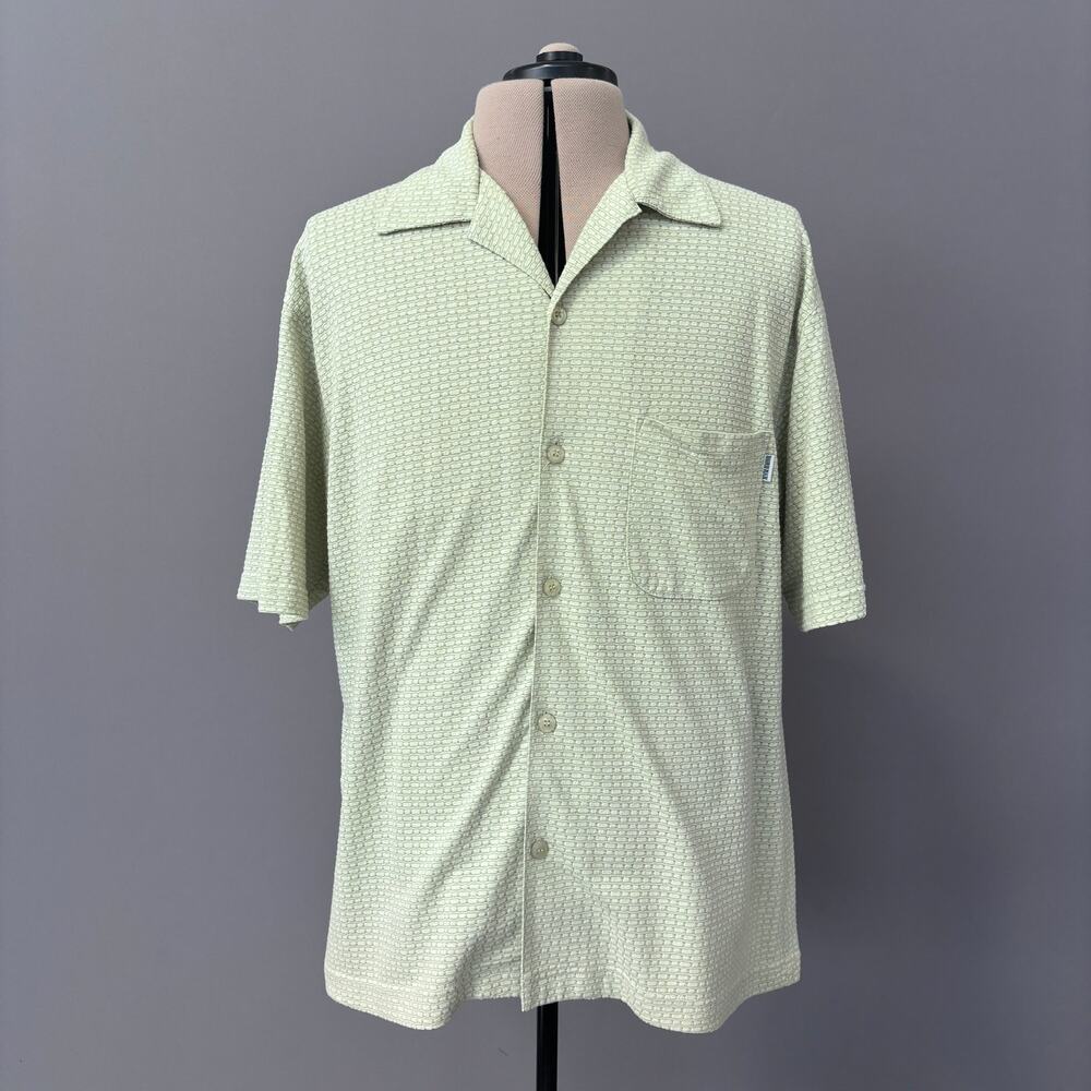 Mens Short Sleeve Button Front Shirt